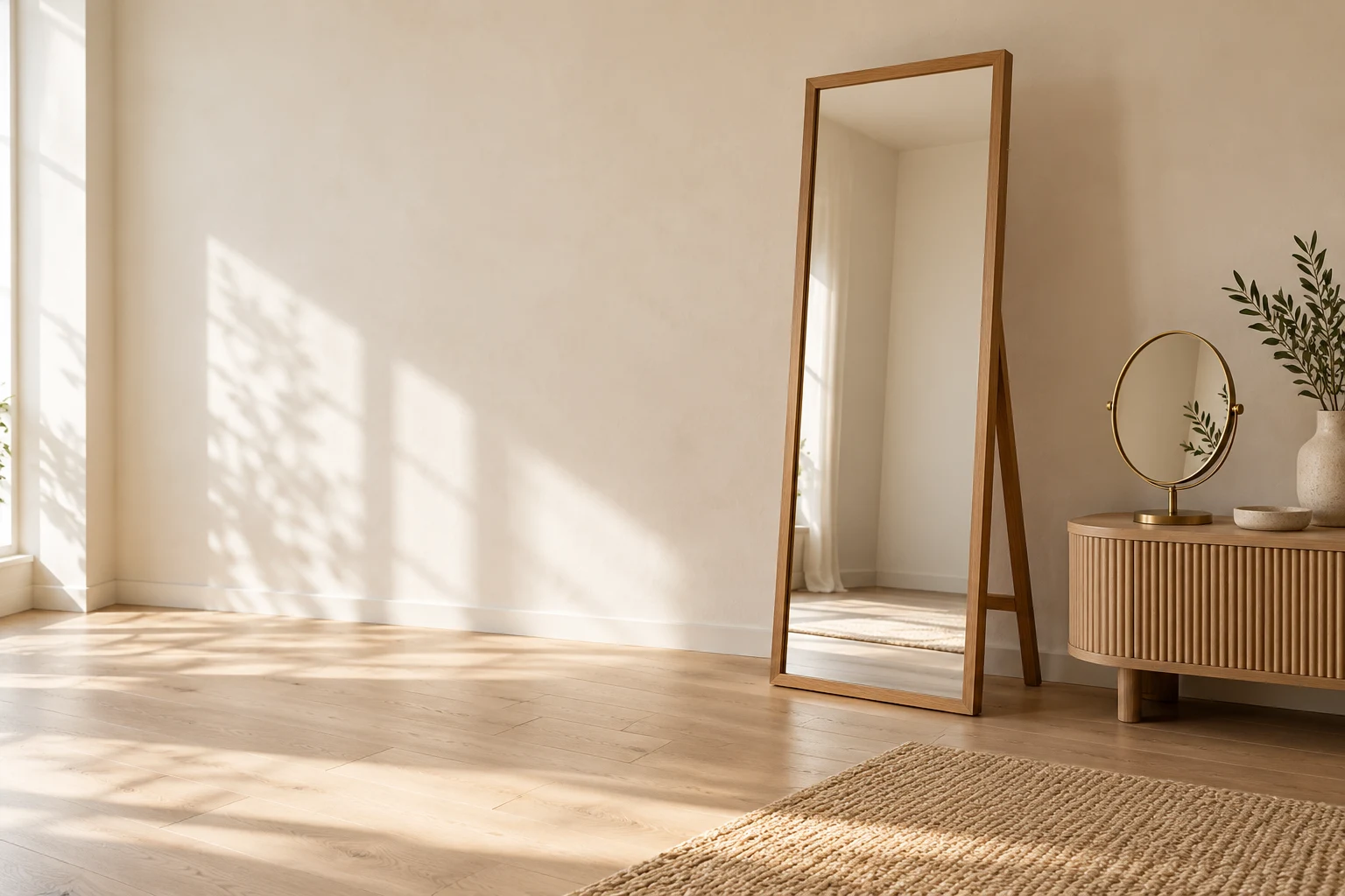 Decorative wall and standing mirrors collection