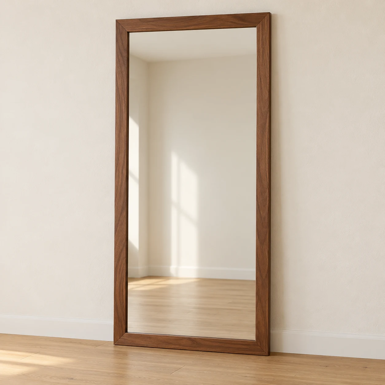 Rectangular Wood Wall Mirror